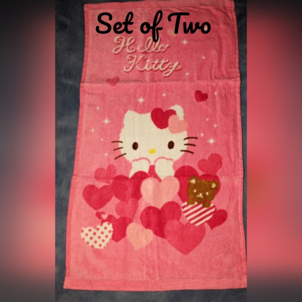 🆕Hello Kitty Hand Towels Set of 2